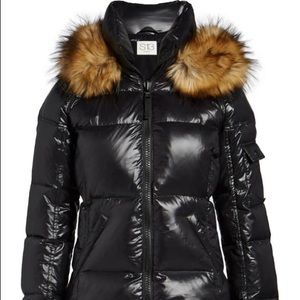 S13 Brand New fur trimmed coat